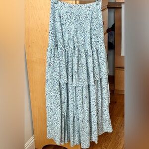Co Floral Tiered Skirt — Size 2